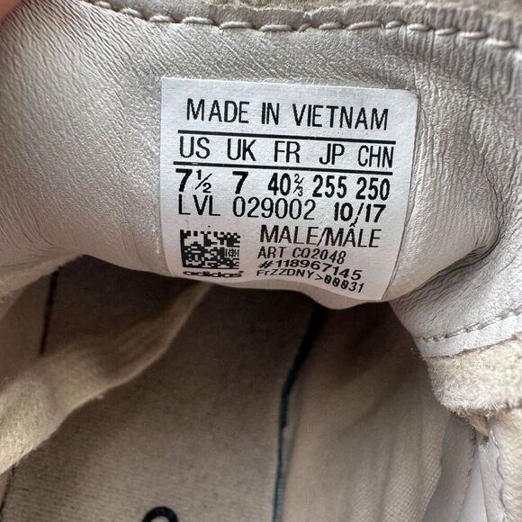 Adidas Campus White Red Black Gold Men’s Size 7.5 - Picture 7 of 7